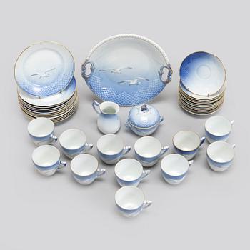 Kahviastiasto, 27 osaa, "Måsen", Bing & Grøndahl, Tanska.