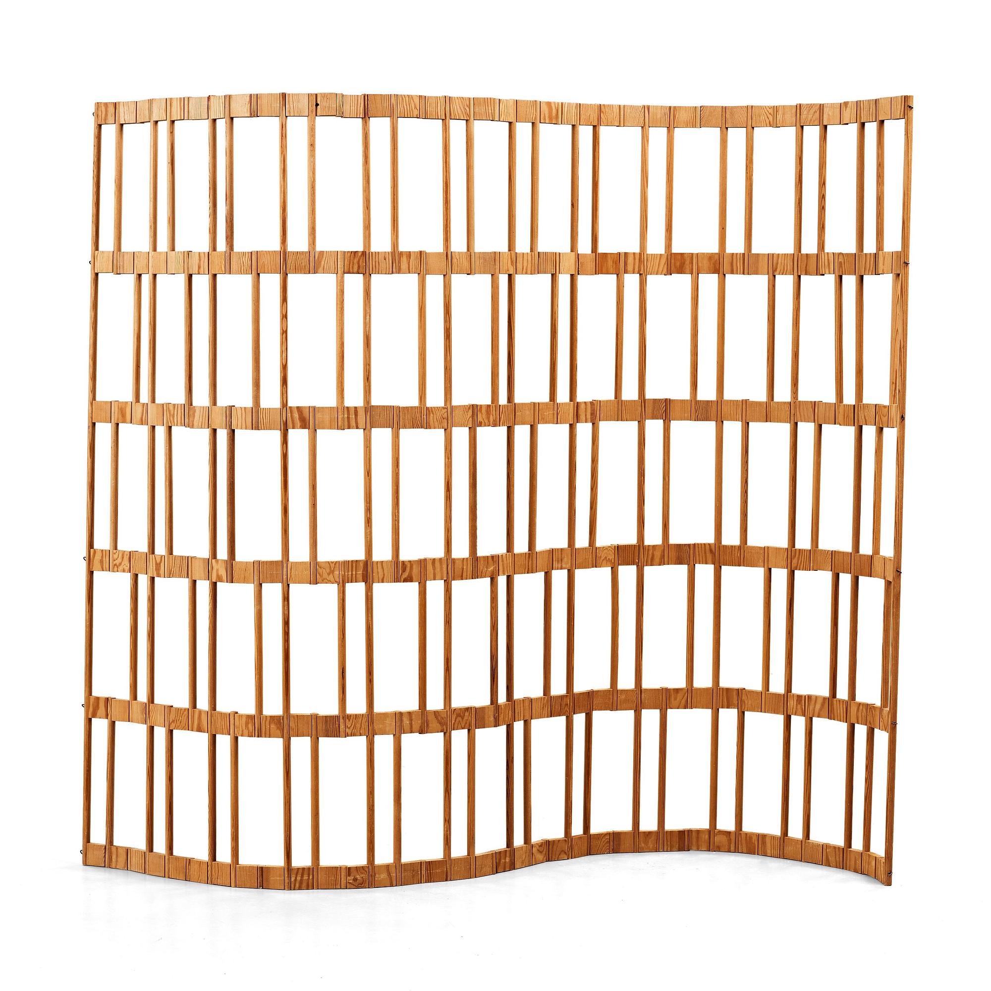 A Swedish room divider, possibly executed by the company Lublins, 1940's.