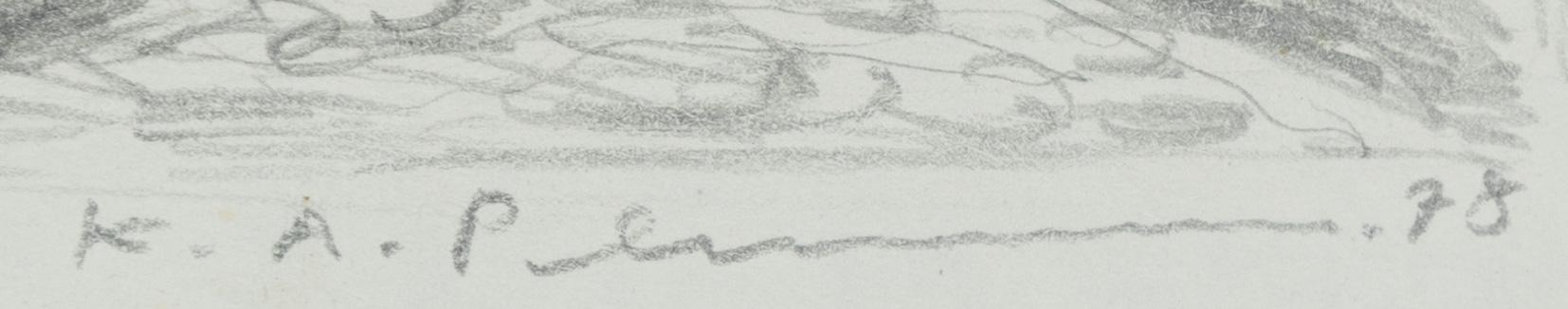 Karl Axel Pehrson, pencil drawing, signed and dated -78.