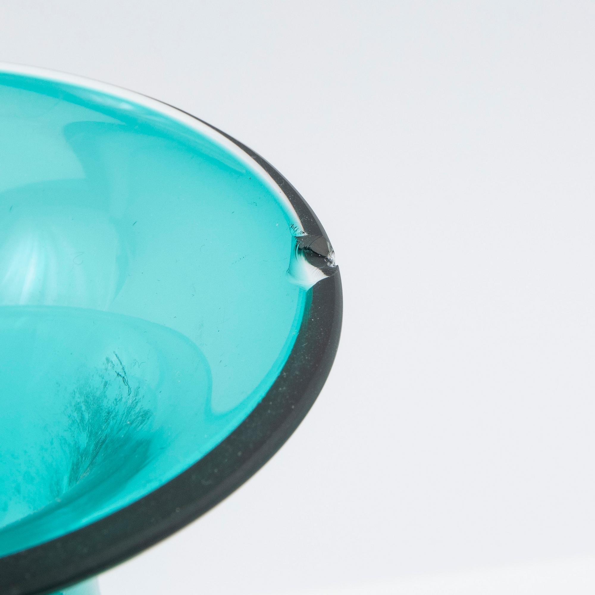 Tamara Aladin, Vases, 4 pcs, glass, Riihimäen Lasi, Finland, 1960s/70s.