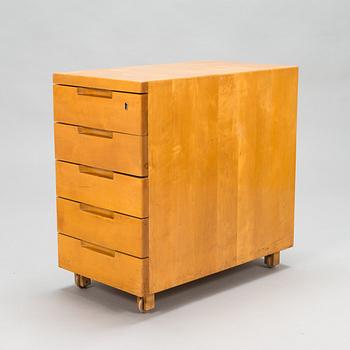 Alvar Aalto, An early 1930s 'B96' drawer unit for O.Y. Huonekalu- ja Rakennustyötehdas A.B. Finland.