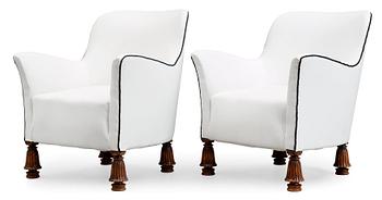 425. A pair of armchairs, 1930's.
