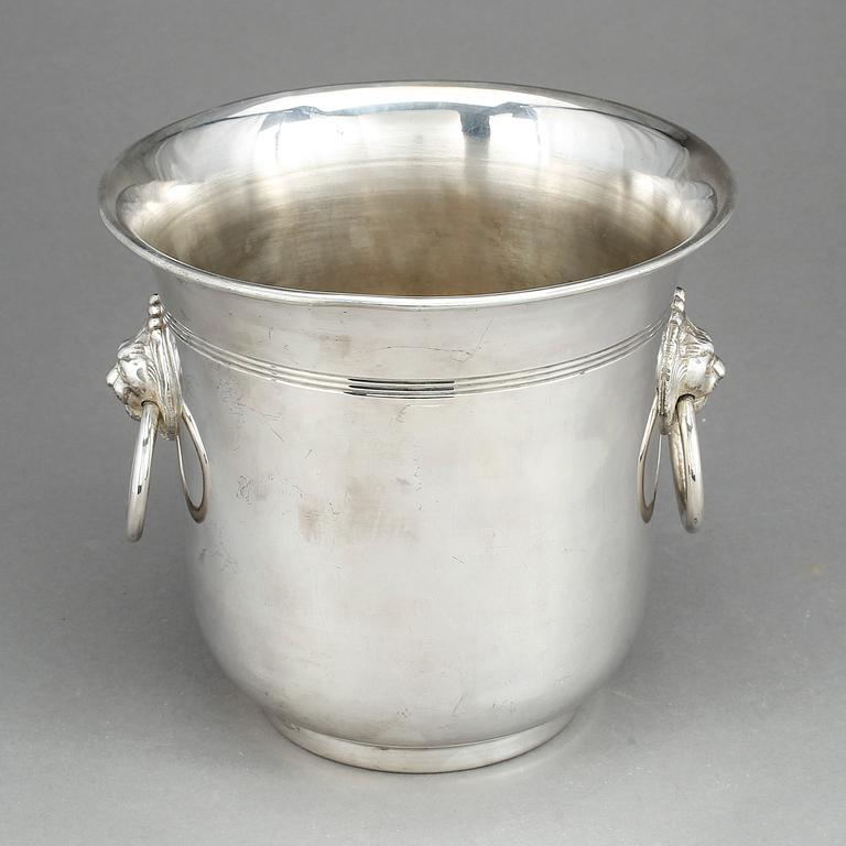 CHAMPAGNEKYLARE, nysilver, 1900-talets andra hälft.