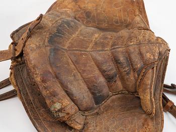 A leather saddle of Caucasian type, dated 1821.