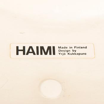 YRJÖ KUKKAPURO, a pair of 1970's '417' chairs for Haimi.