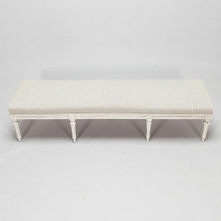 A Swedish late Gustavian bench from around 1800.