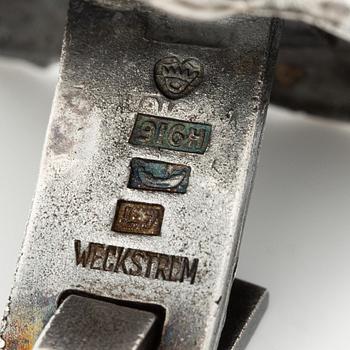 Björn Weckström, a pair of cufflinks, silver, Helsinki 1964.