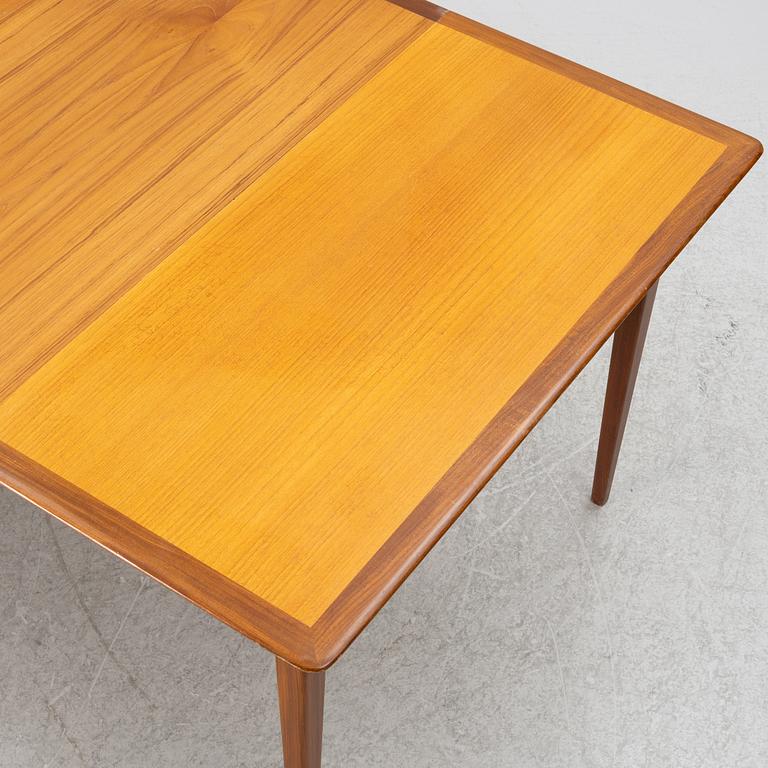 A dining table and four chairs, 1950s-60s.