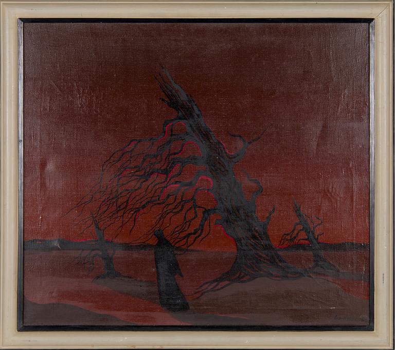 Arvid Broms, Red Landscape.