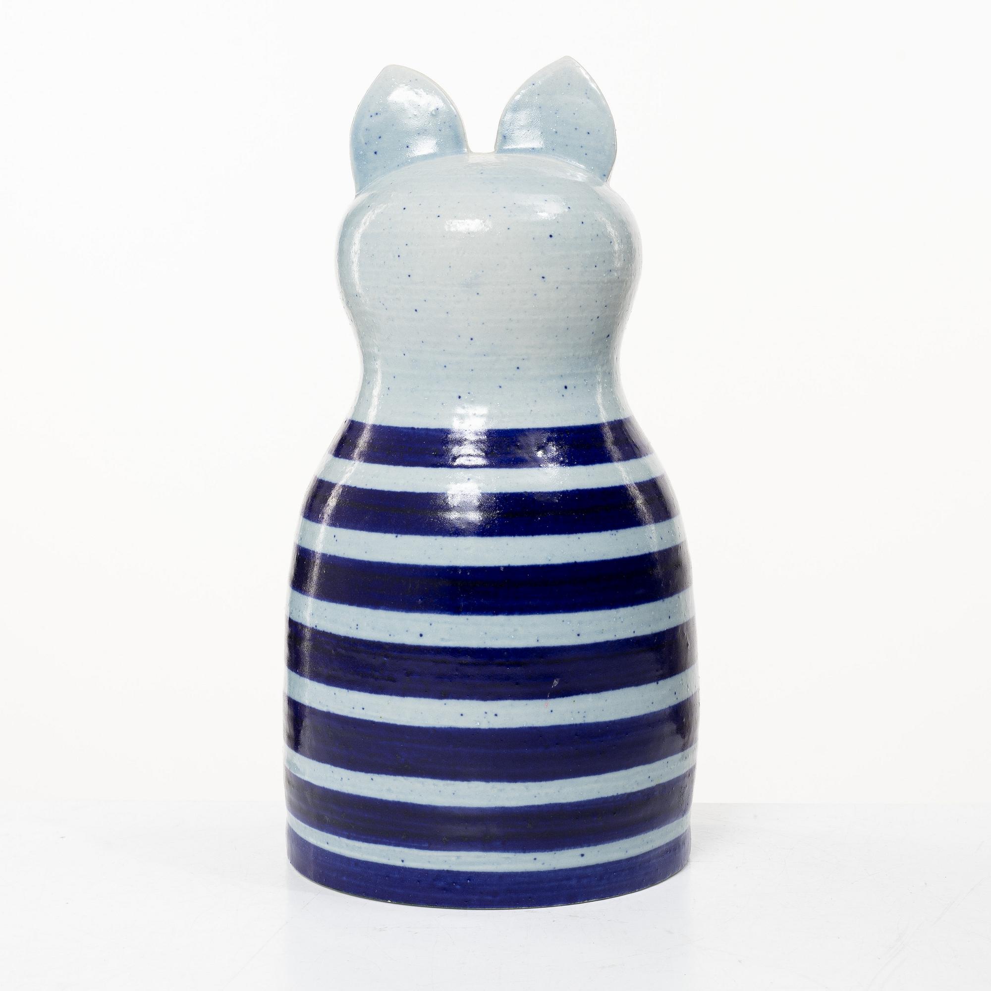 Lisa Larson, Figure, stoneware, "Big Cat" from the series "Tripp, trapp, trull", Gustavsberg.