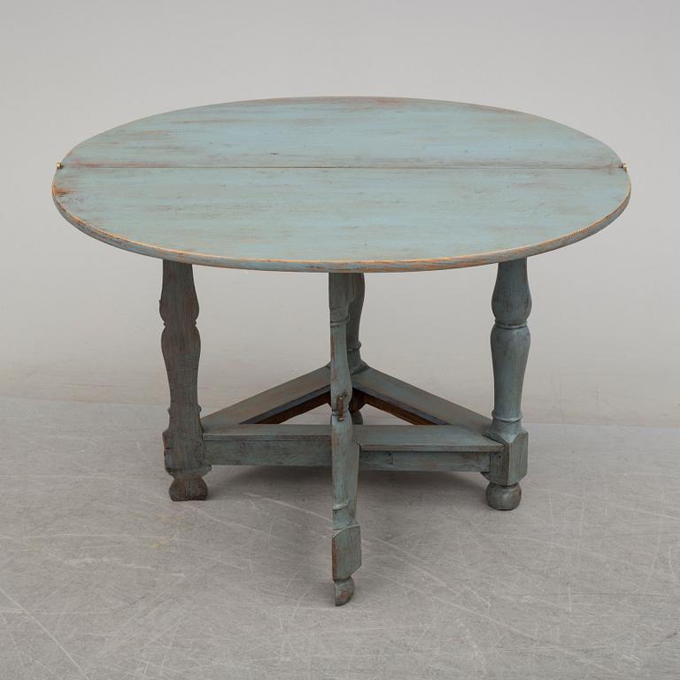 A 18th century painted table.