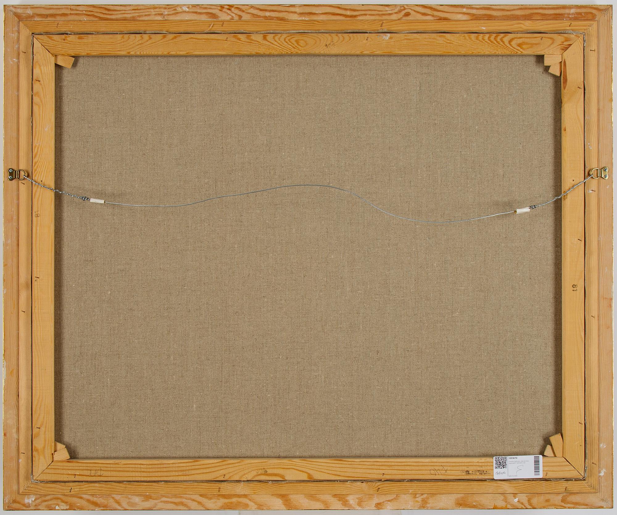 Charles Sjöholm, olja på duk, signerad C Sjöholm.