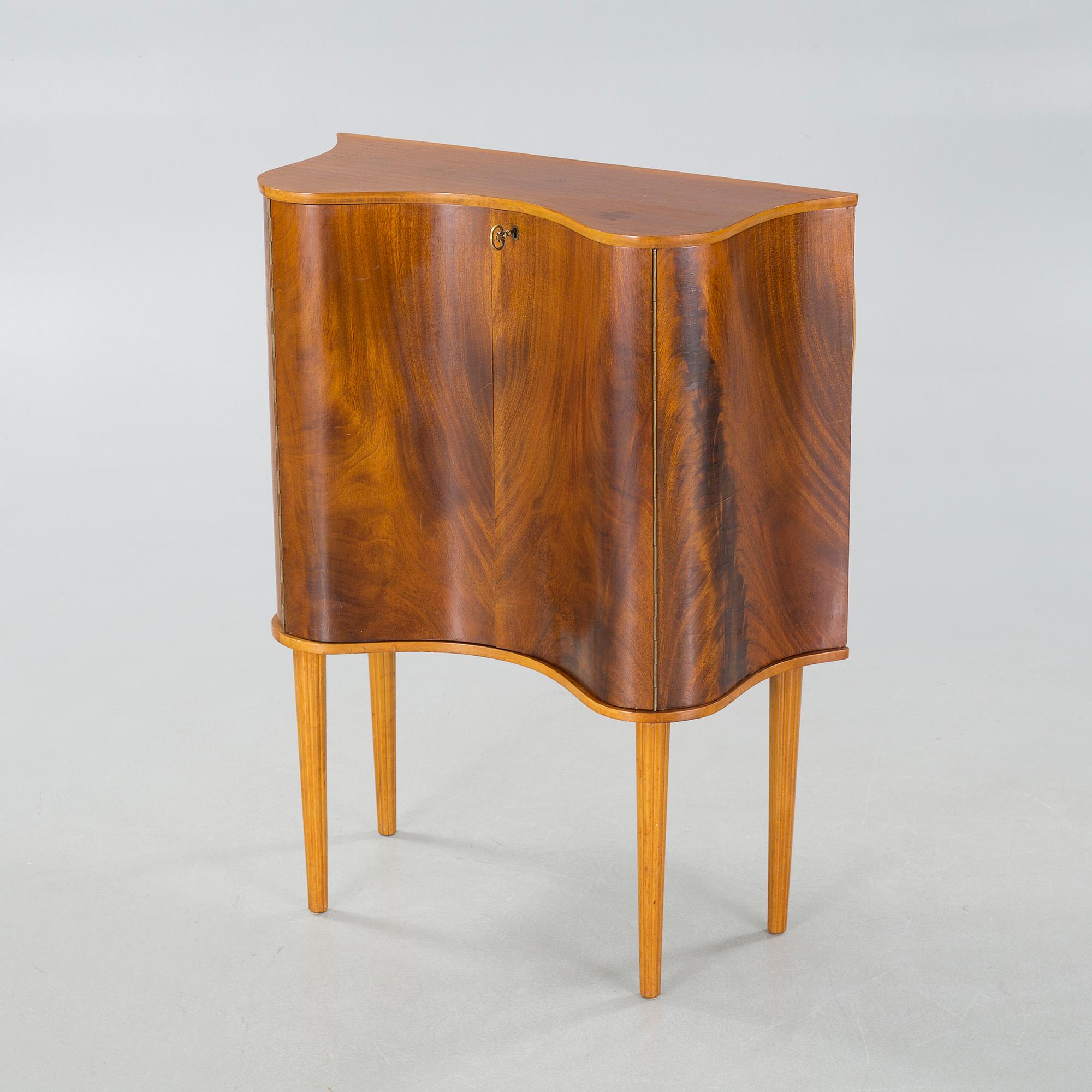 A 1940s Swedish modern cocktail cabinet by AB Rödeby möbler, Sweden.