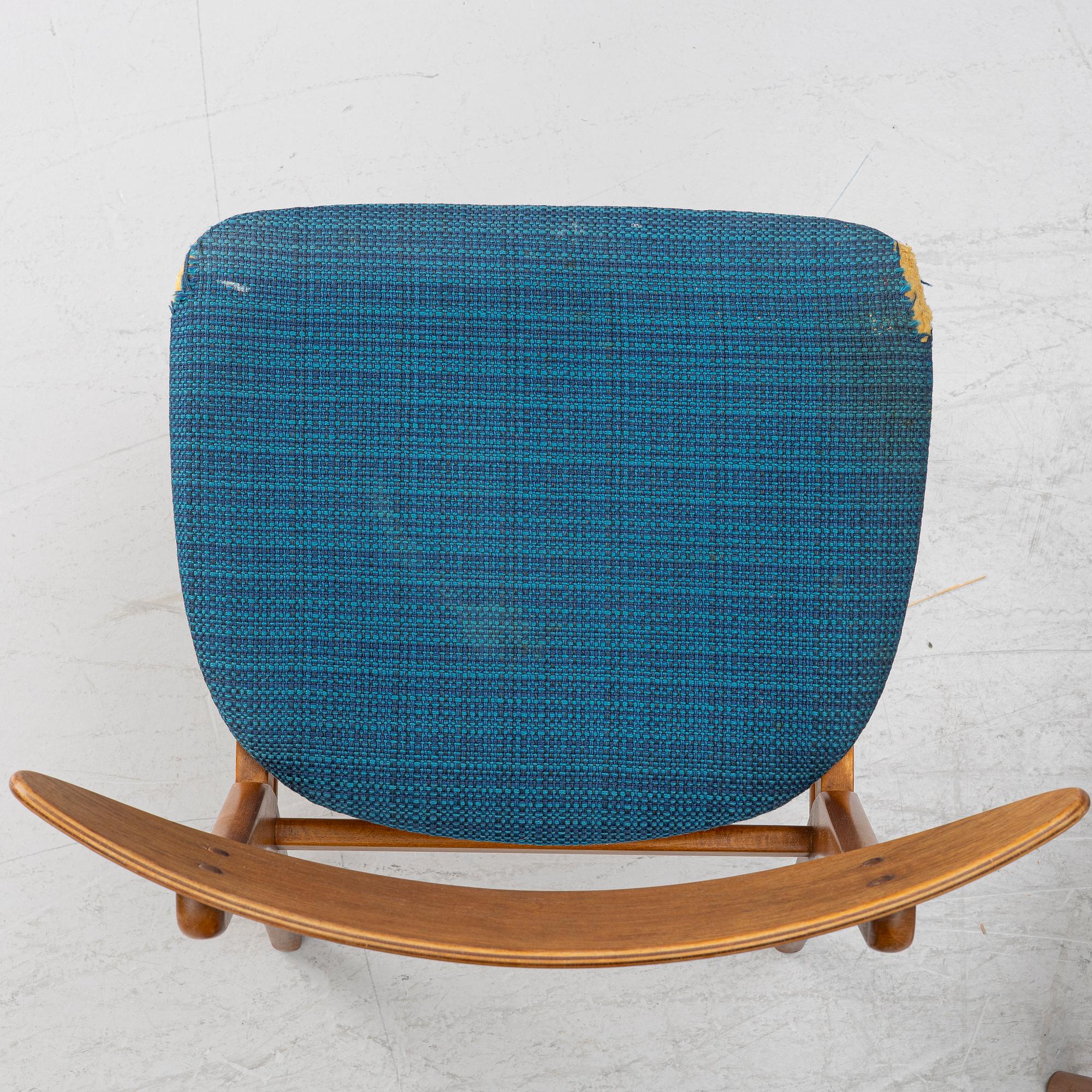 Four chairs, Farstrup Møbelfabrik, Denmark, mid-20th century.