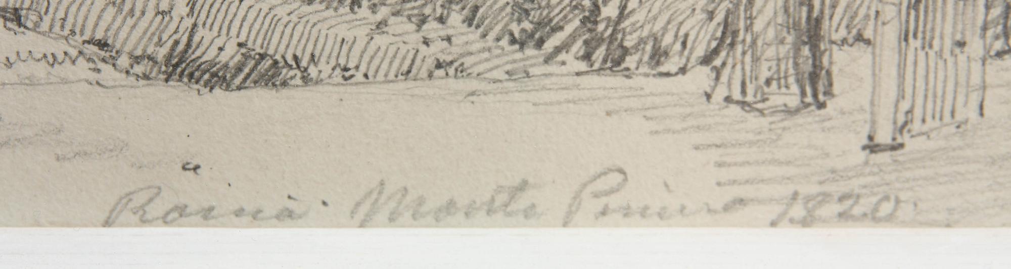 OKÄND KONSTNÄR, ett par. Blyerts, Italien 1820.