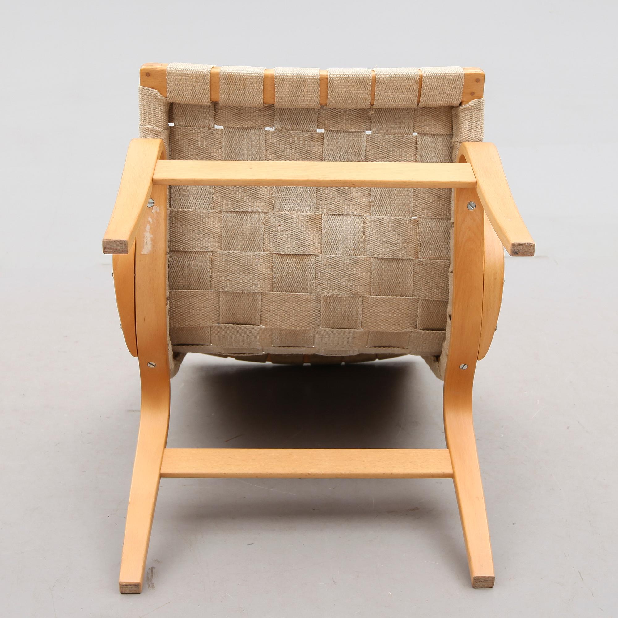 FÅTÖLJ, Bruno Mathsson, "Eva", Dux, 1900-talets andra hälft.