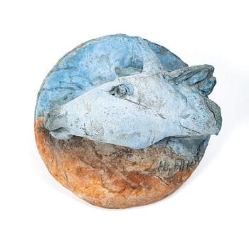 Henrik Allert, Sculpture/wall relief, stoneware, signed.