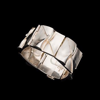 BJÖRN WECKSTRÖM, bracelet "Moonbridge", silver. Lapponia 1070.