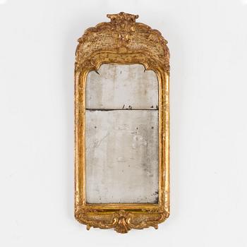 A Swedish Rococo 18th century mirror.