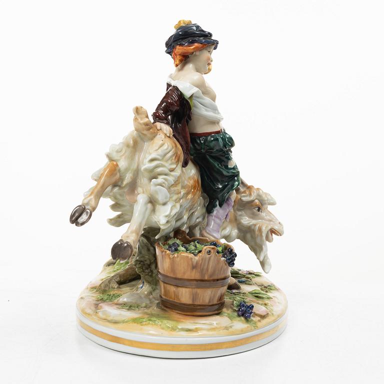 Figural group, "Bowing Goat", Naples.