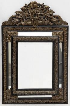 A Baroque style mirror, circa 1900.