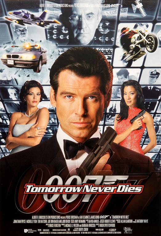 Filmaffisch James Bond "Tomorrow never dies".