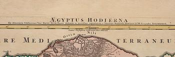 KARTA, Aegyptus Hodierna JB Homann, Nürnberg.