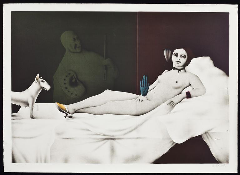 PAUL WUNDERLICH, färglitografi, signerad och numrerad 3/100.