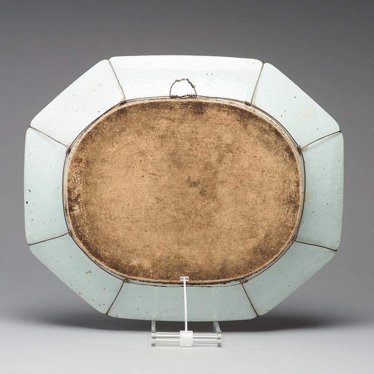 STEKFAT, kompaniporslin. Qingdynastin, Qianlong (1736-95).