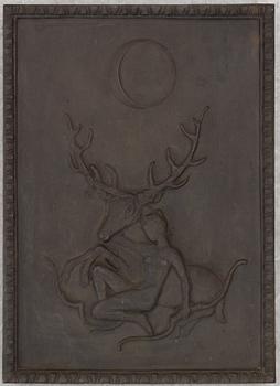 Swedish Grace, wall relief, attributed to Näfveqvarns bruk.