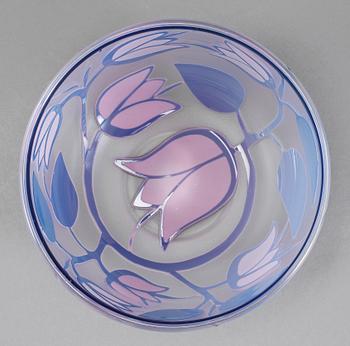 SKÅL, glas, Bertil Vallien, Boda. 1900-talets fjärde kvartal.