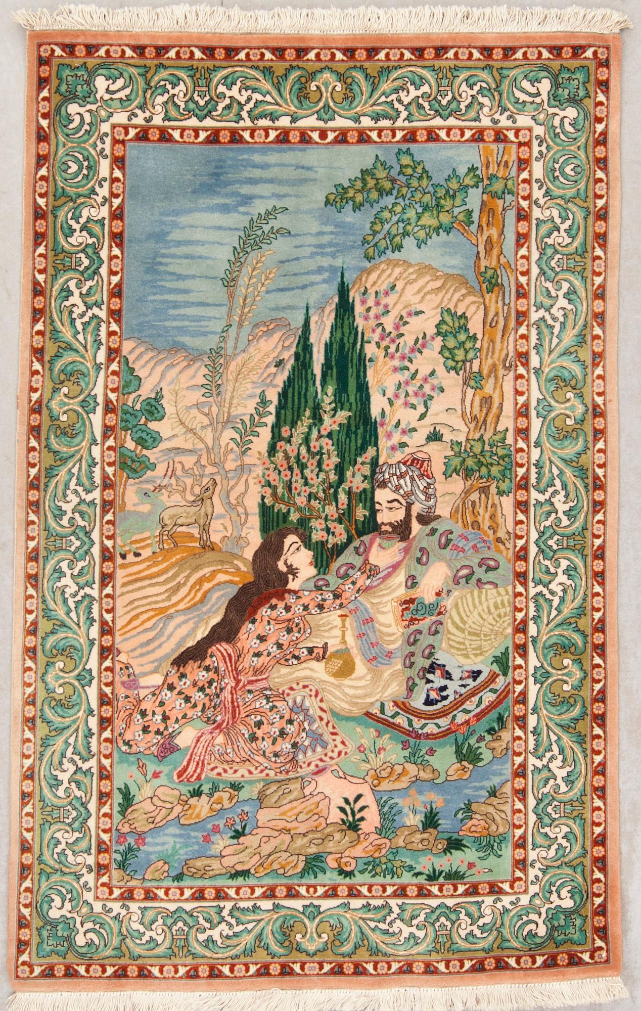 MATTA, old, Täbris, figural, ca 165 X 96 cm.