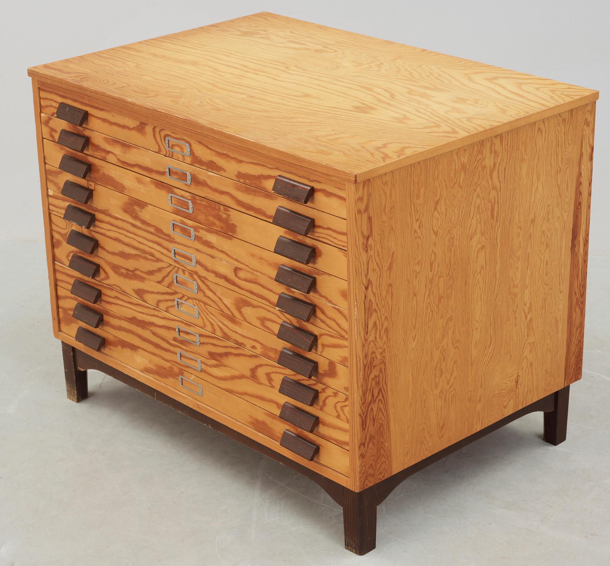 ARKIVSKÅP/ARKITEKTSKÅP, 1900-talets andra hälft.