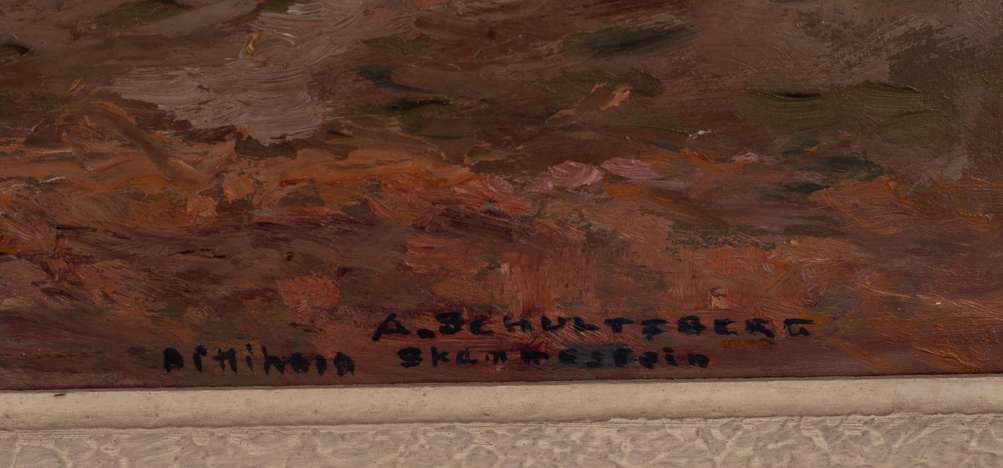 Anshelm Schultzberg, Fjällandskap (Titeln svårtydd).