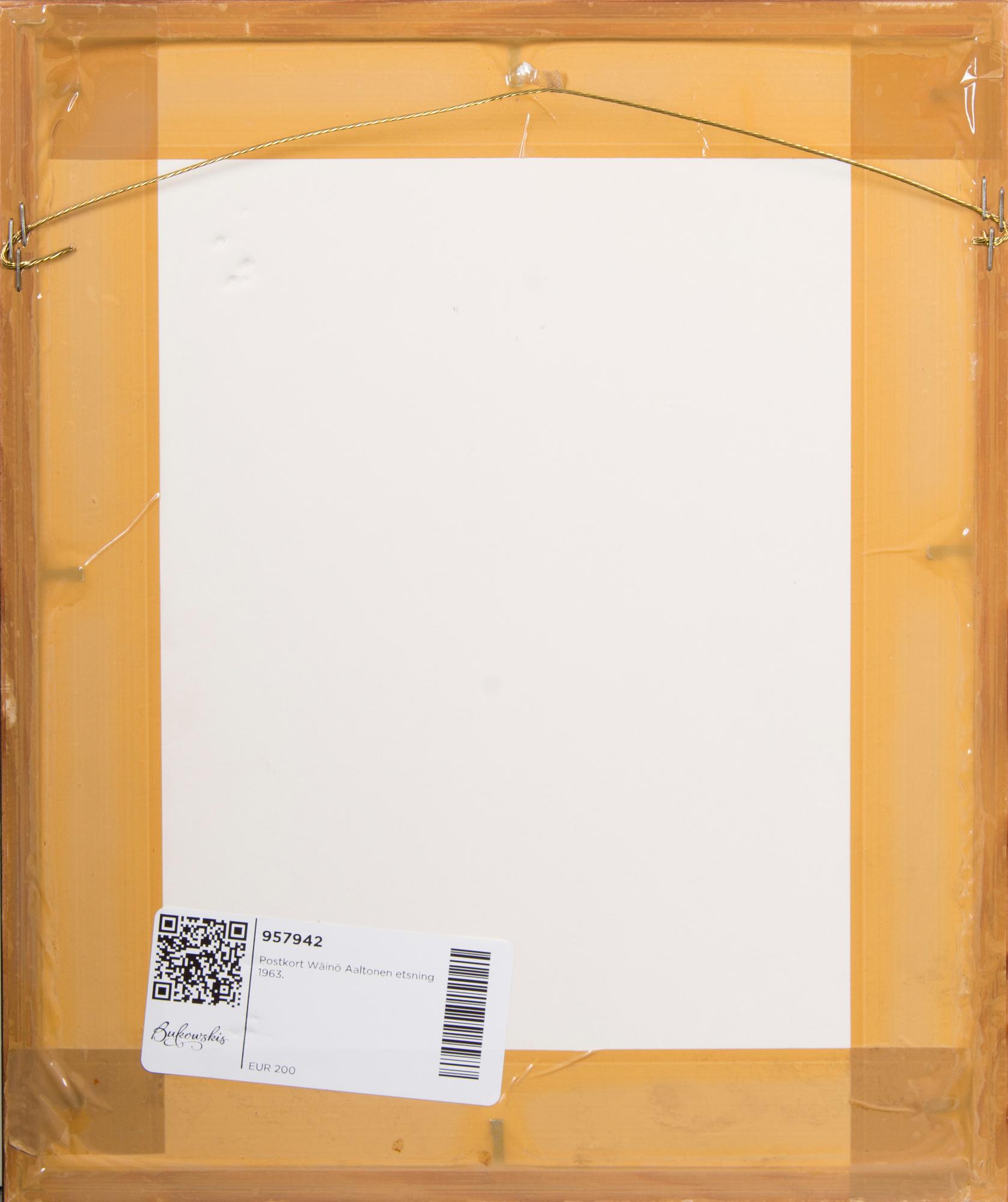 WÄINÖ AALTONEN, litografi, signerad och daterad 1963, numrerad 10/50.