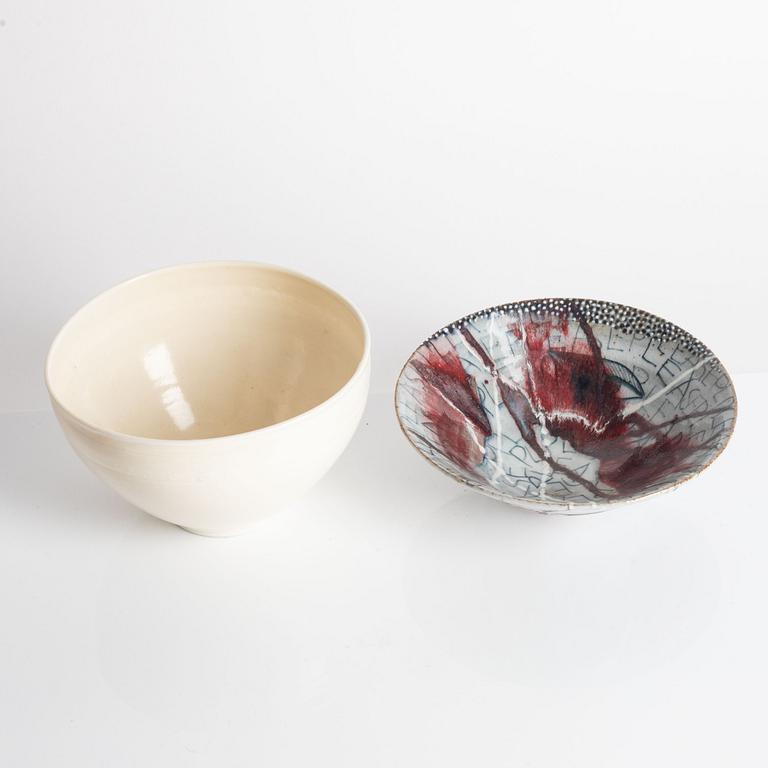 Eva Bengtsson and Eva Sjögren, two bowls.