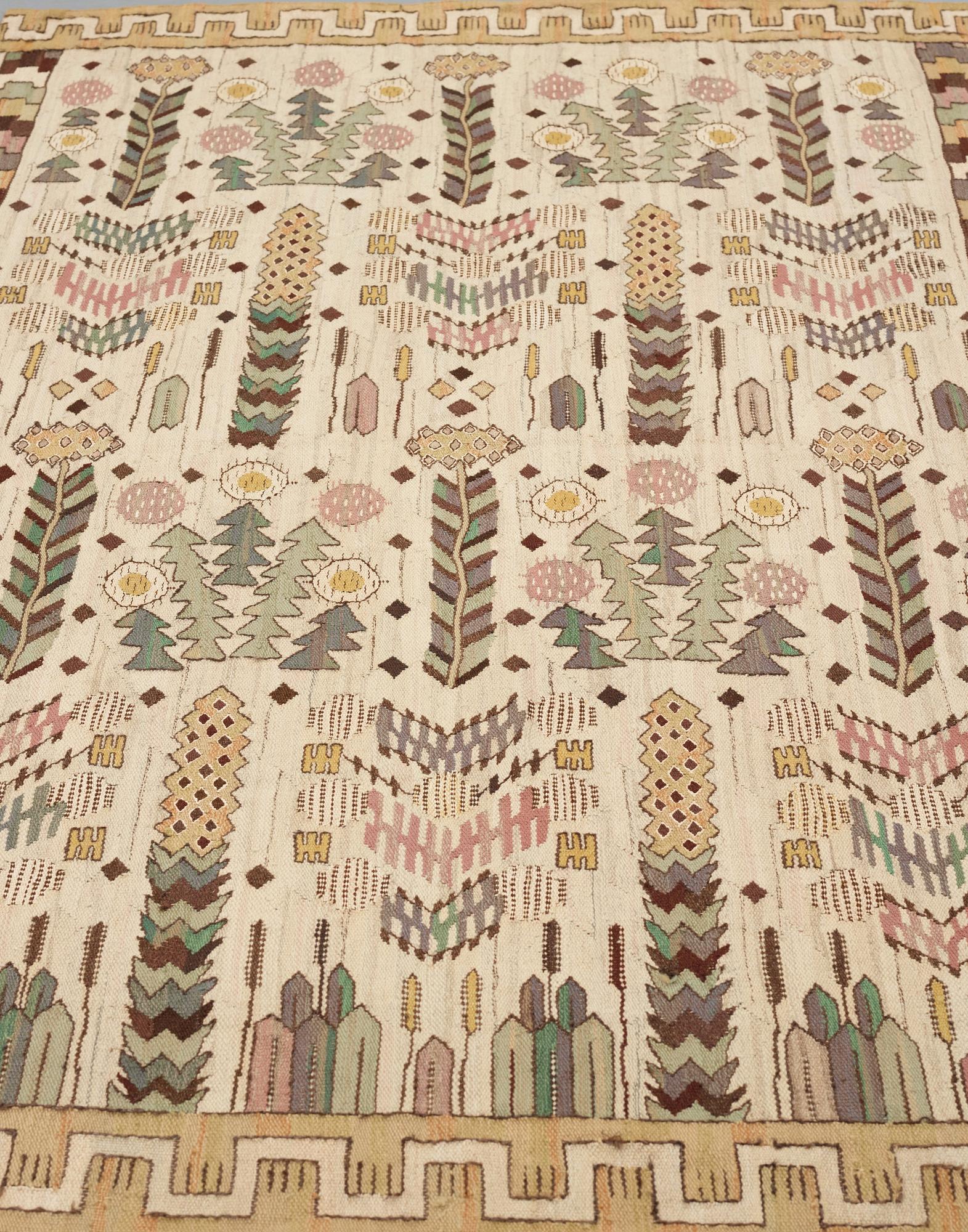 Märta Måås-Fjetterström, A drape, "Taraxacum", tapestry weave, ca 243,5-244,5 x 151-155 cm, signed AB MMF.