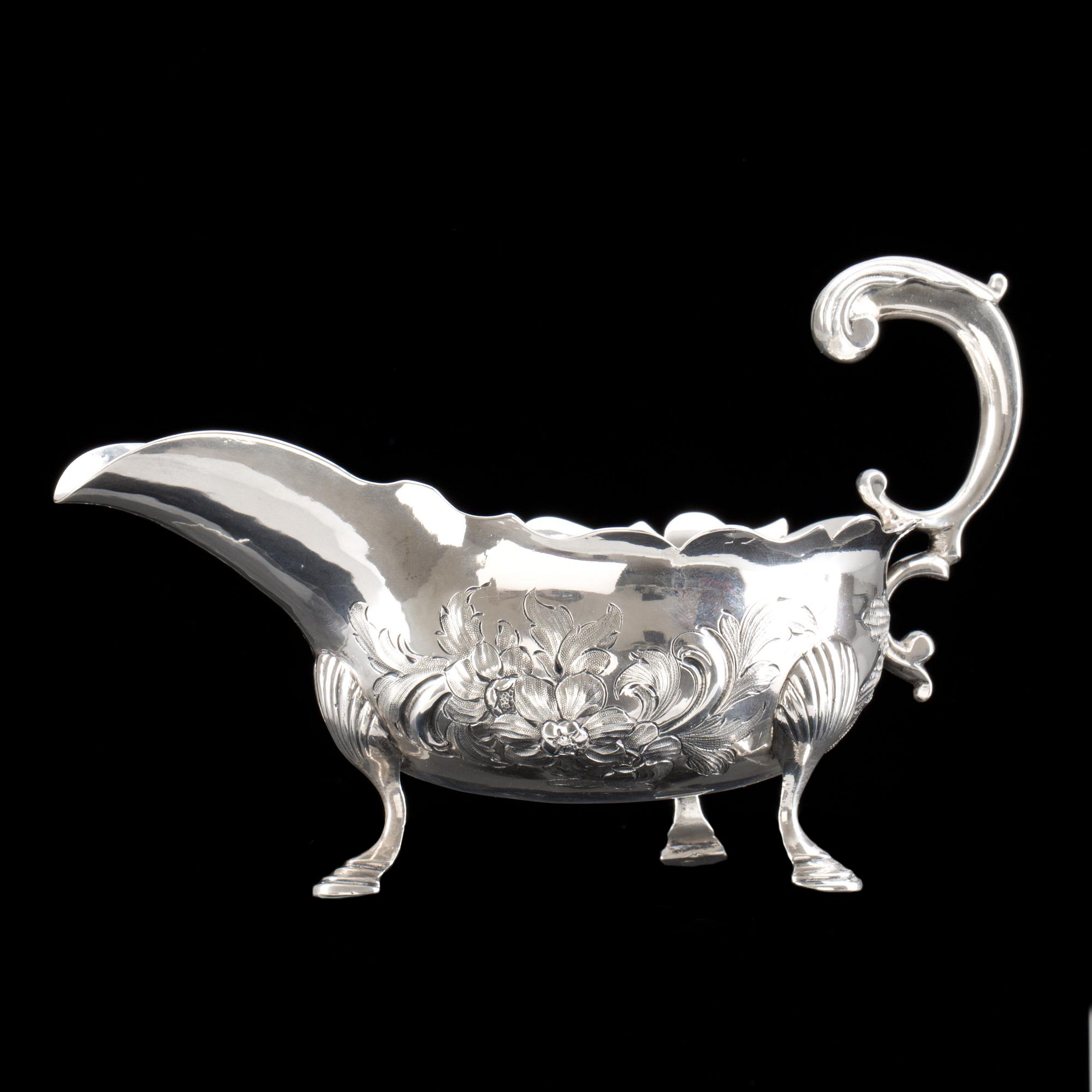 SÅSSNIPA, sterling. England, London 1754-55. Vikt 245 gram.
