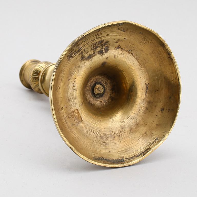 LJUSSTAKE, brons, 1600-tal.