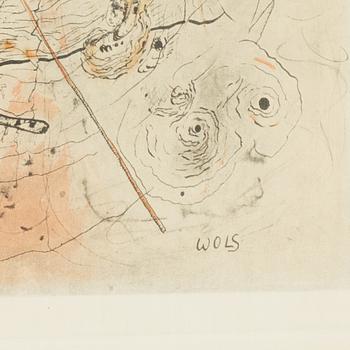 Alfred Otto "Wols" Schulze, etching in colours, signed in plate, numbered 26/100.