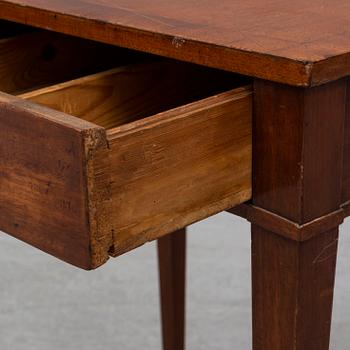 A late gustavian sewing table, ca 1800.