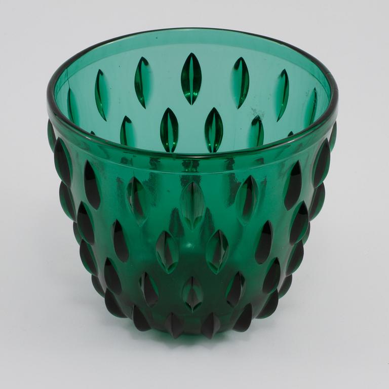 YTTERFODER, glas, "Ellips", Arthur Percy för Gullaskurf, omkring 1900-talets mitt.