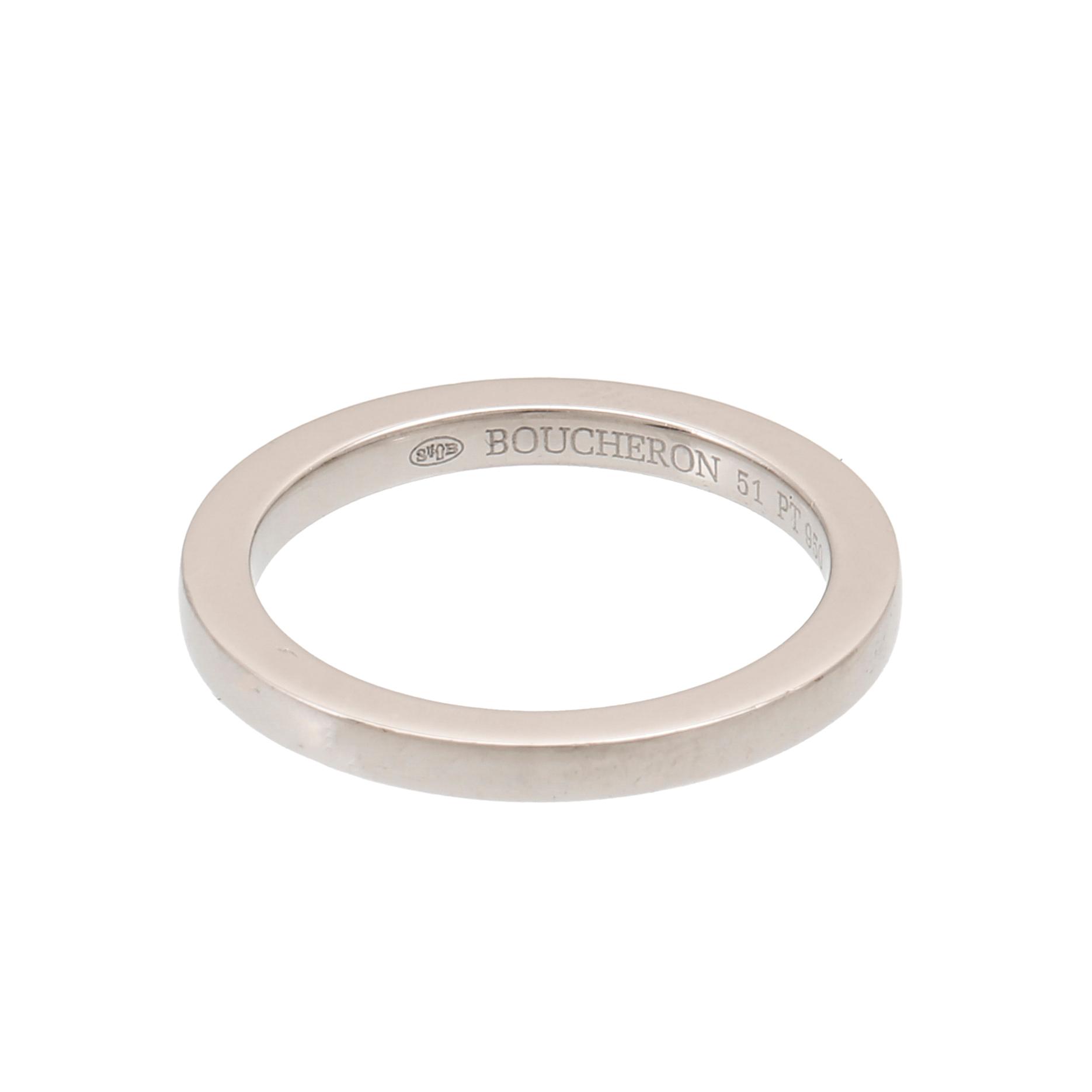 A “Divine Rita” ring 950 platinum and brilliant cut diamonds by Boucheron.