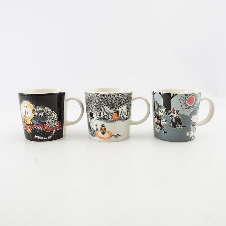Muggar 9 st Moomin characters/Mumin Arabia Finland.