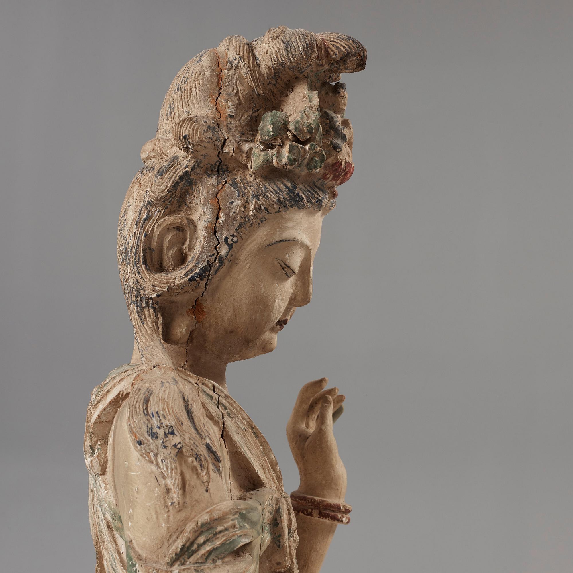 GUANYIN, trä. Ming dynastin (1368-1644).