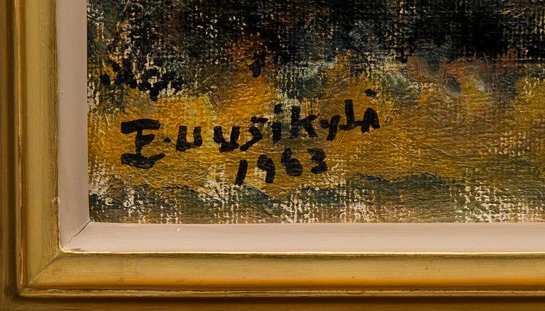 EINARI UUSIKYLÄ, öljy kankaalle, signeerattu ja päivätty 1953.