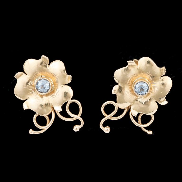 ÖRHÄNGEN, ett par, guld 18K, JP, Stockholm. Tot ca 4,5 gram.