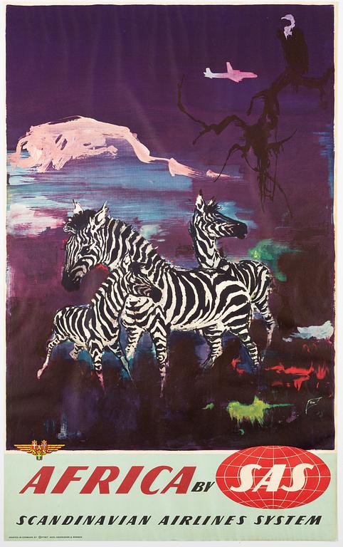 Otto Nielsen, affisch, "Africa by SAS".