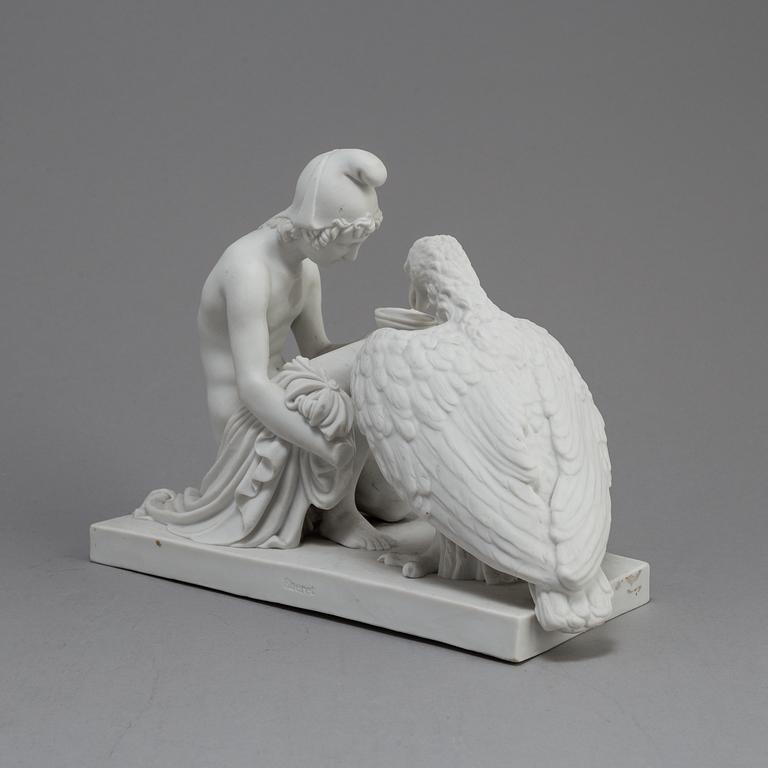 A PARIAN FIGURE after Thorvaldsen, Eneret,  Royal Copenhagen, ca 1900.