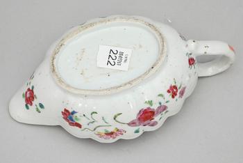 SÅSSNIPA, kompaniporslin. Qing dynastin, Qianlong (1736-95).